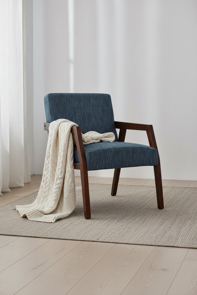 Fauteuil Mid-Century de 27,9 po