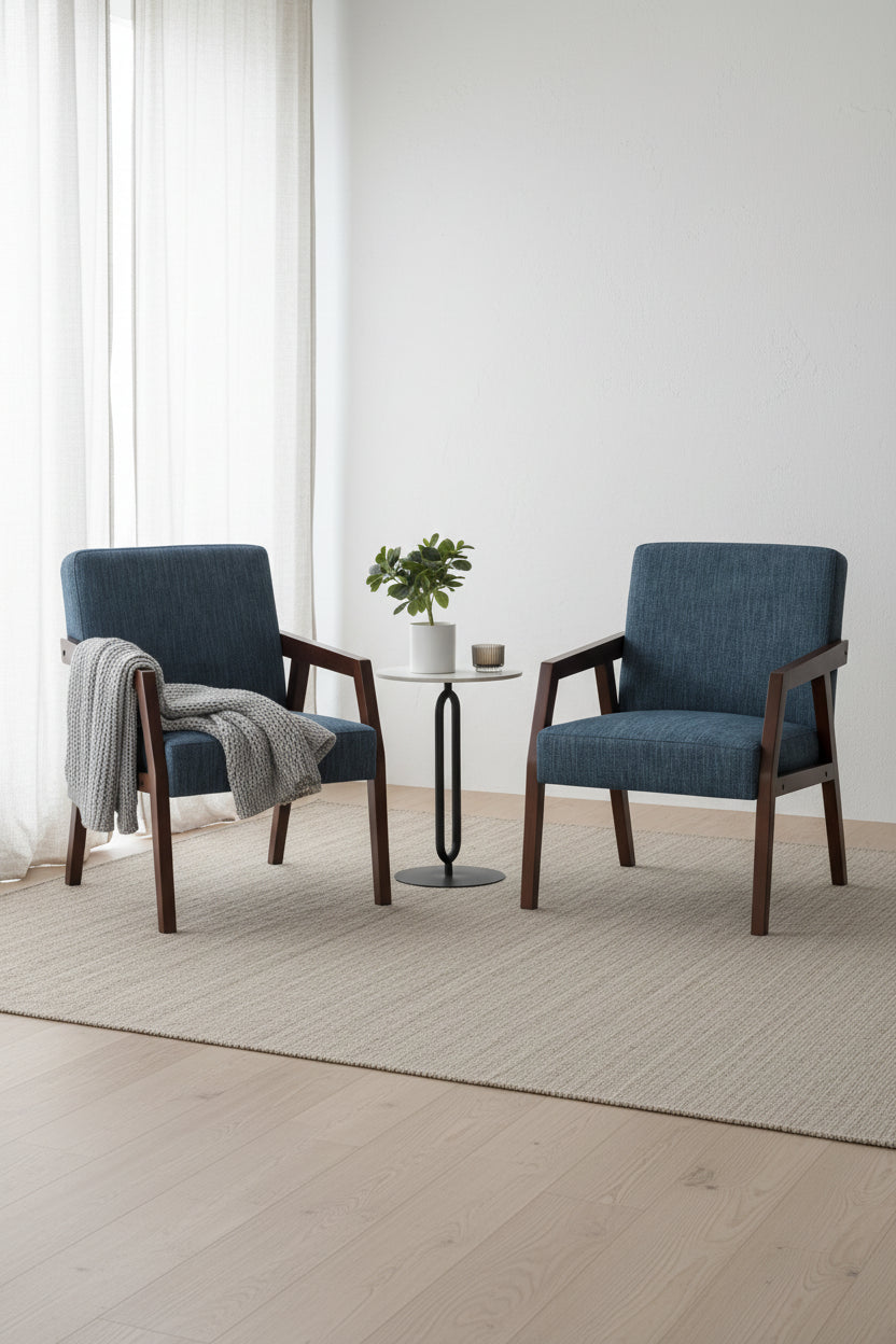 Fauteuil Mid-Century de 27,9 po