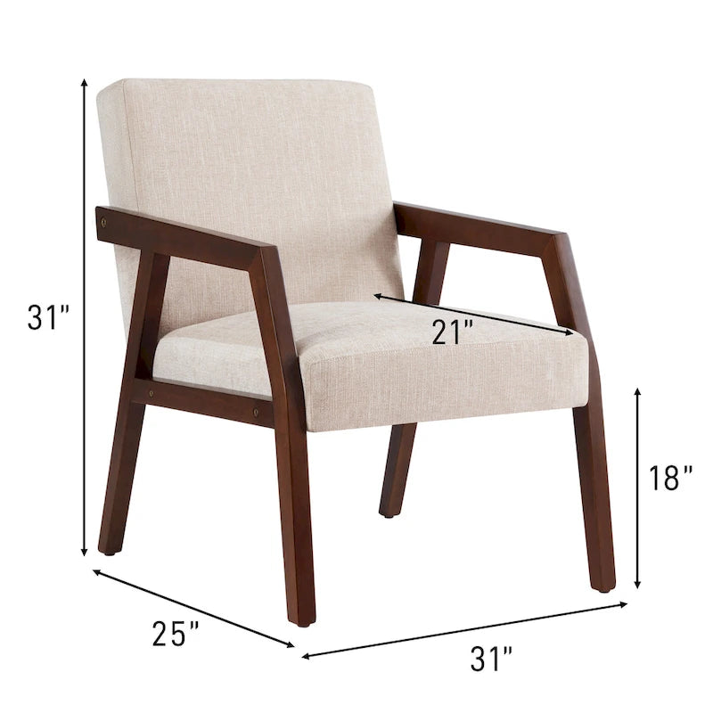 Fauteuil Mid-Century de 27,9 po
