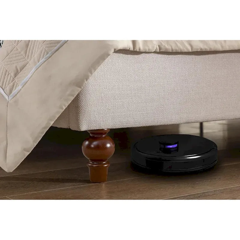 Lit plateforme capitonné à tête de lit à oreilles