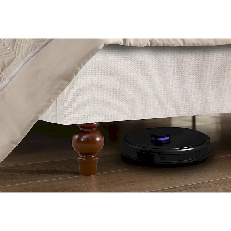 Lit plateforme capitonné à tête de lit à oreilles