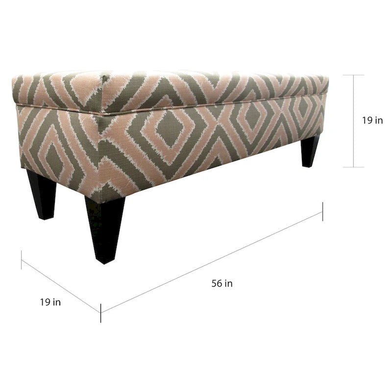 Banc de rangement capitonné à 10 boutons, style design