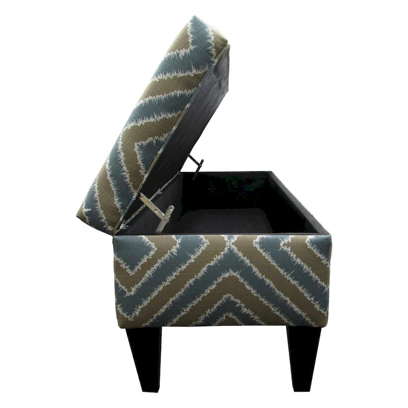 Banc de rangement capitonné à 10 boutons, style design