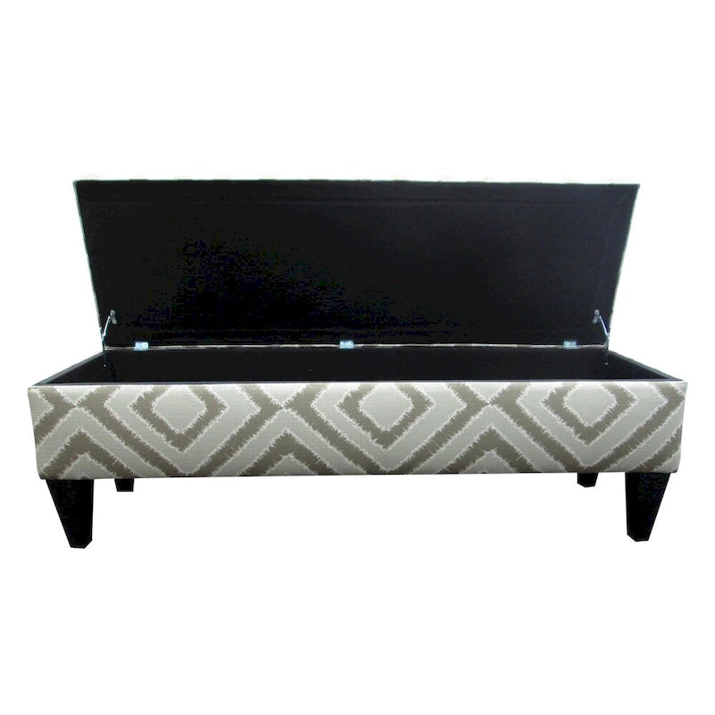 Banc de rangement capitonné à 10 boutons, style design
