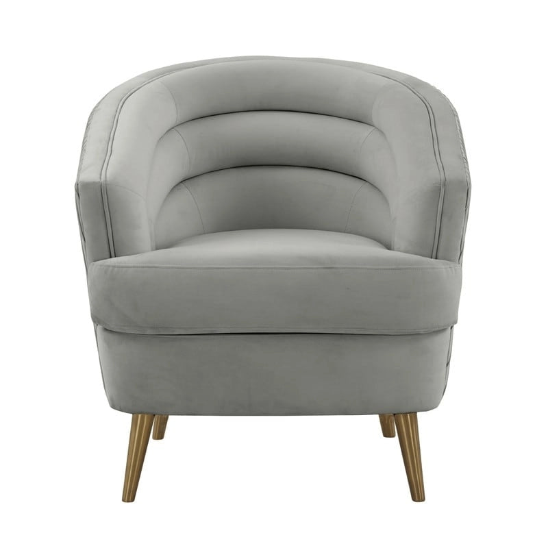 Fauteuil d'appoint en velours - 29L x 32.6P x 31H