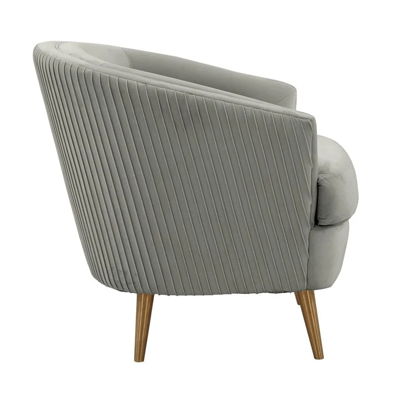 Fauteuil d'appoint en velours - 29L x 32.6P x 31H