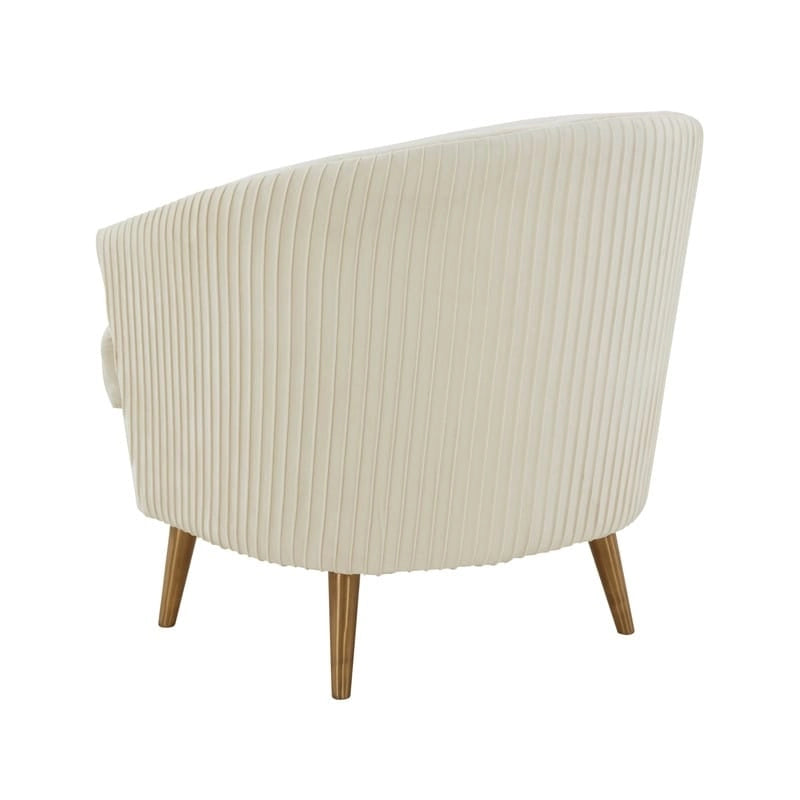 Fauteuil d'appoint en velours - 29L x 32.6P x 31H