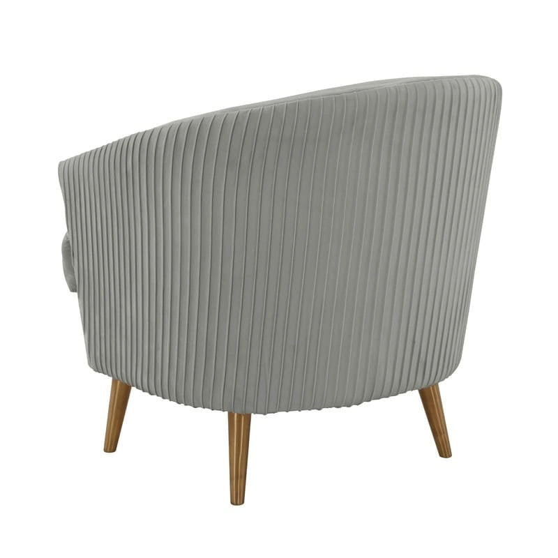 Fauteuil d'appoint en velours - 29L x 32.6P x 31H