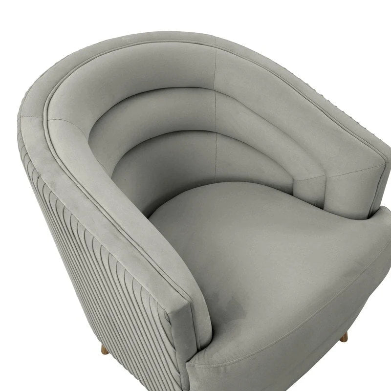Fauteuil d'appoint en velours - 29L x 32.6P x 31H