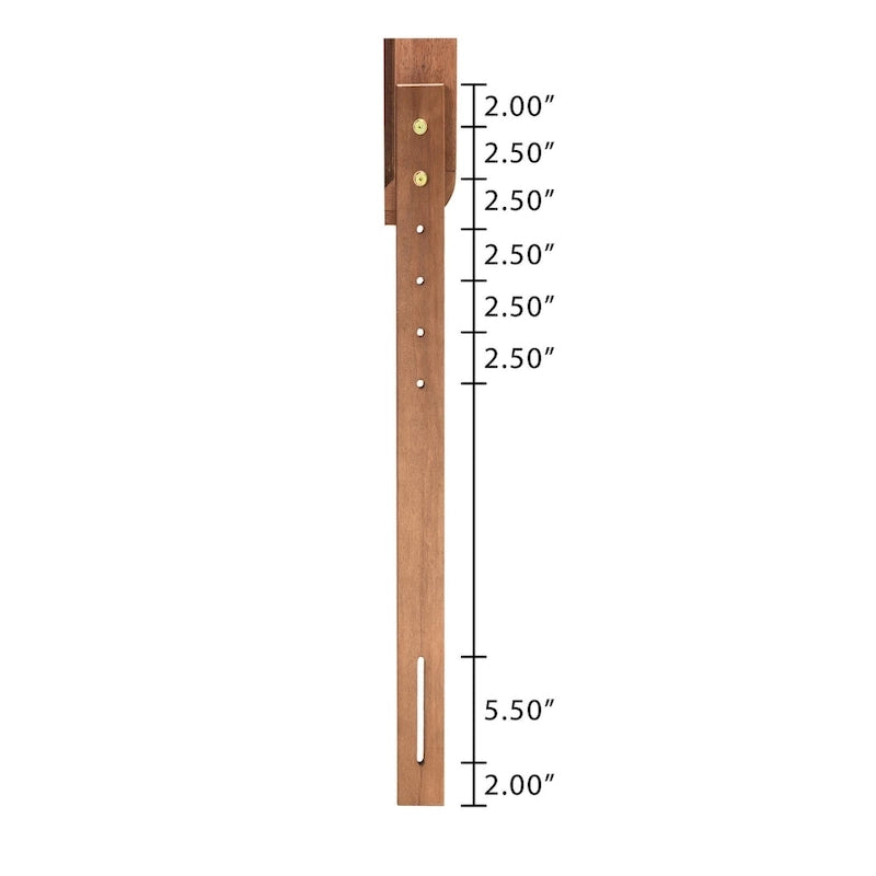 Tête de lit en bois de frêne et rotin, finition noyer, style milieu de siècle