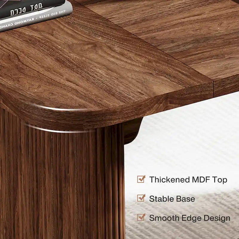 Bureau de direction moderne 62,99 W, simple, avec plateau et pieds en bois d'ingénierie