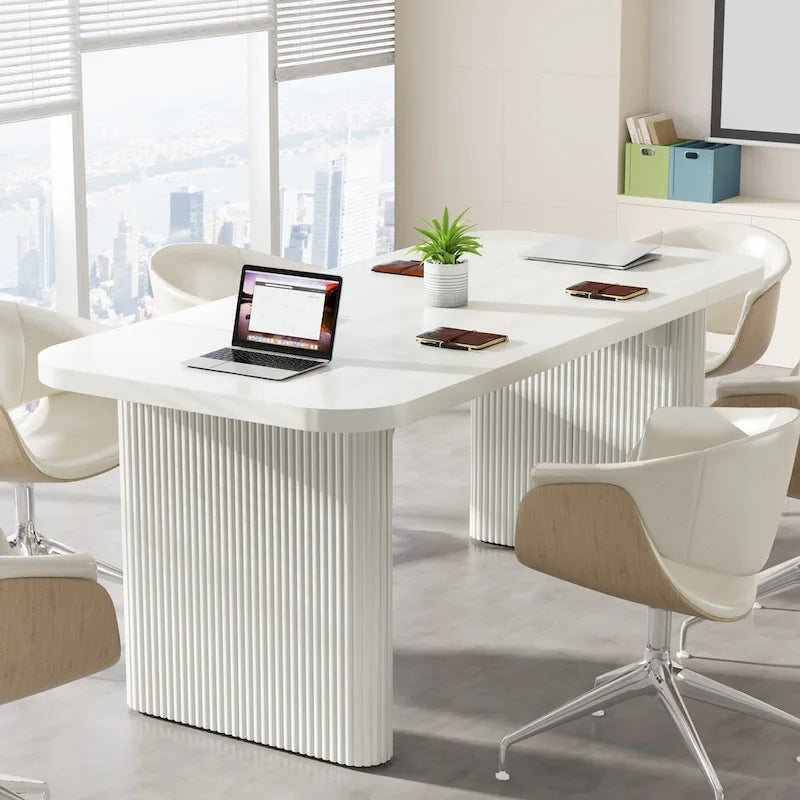 Bureau de direction moderne 62,99 W, simple, avec plateau et pieds en bois d'ingénierie