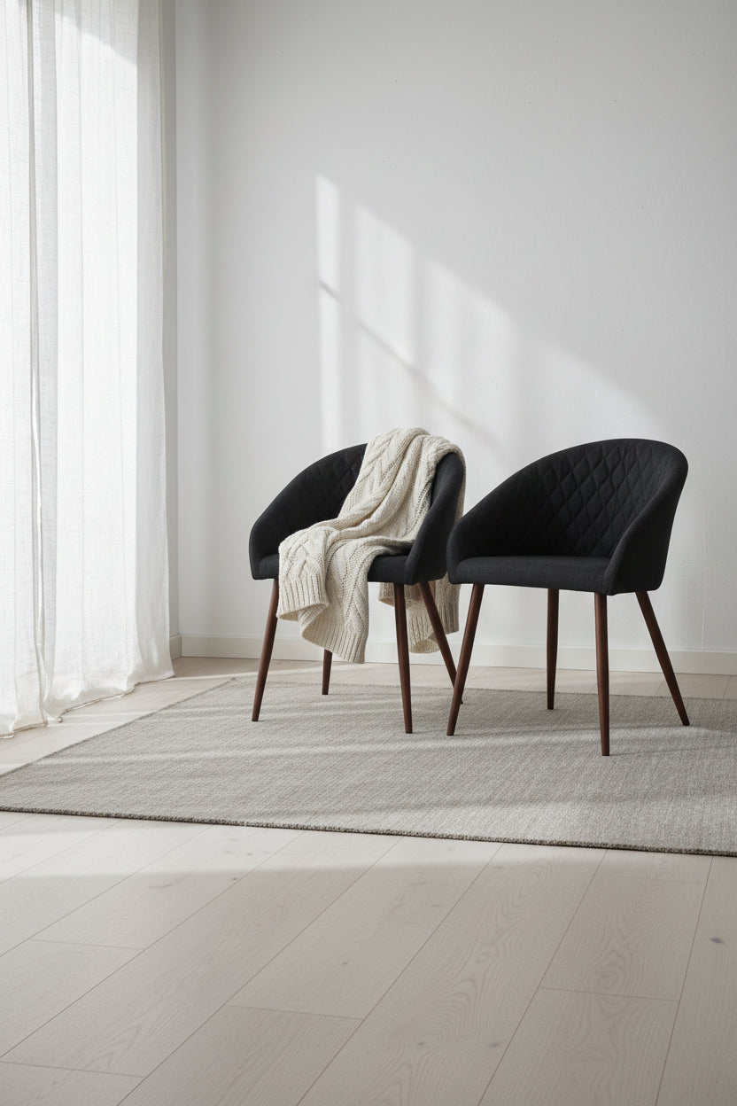 Ensemble de 2 chaises de salle à manger rembourrées