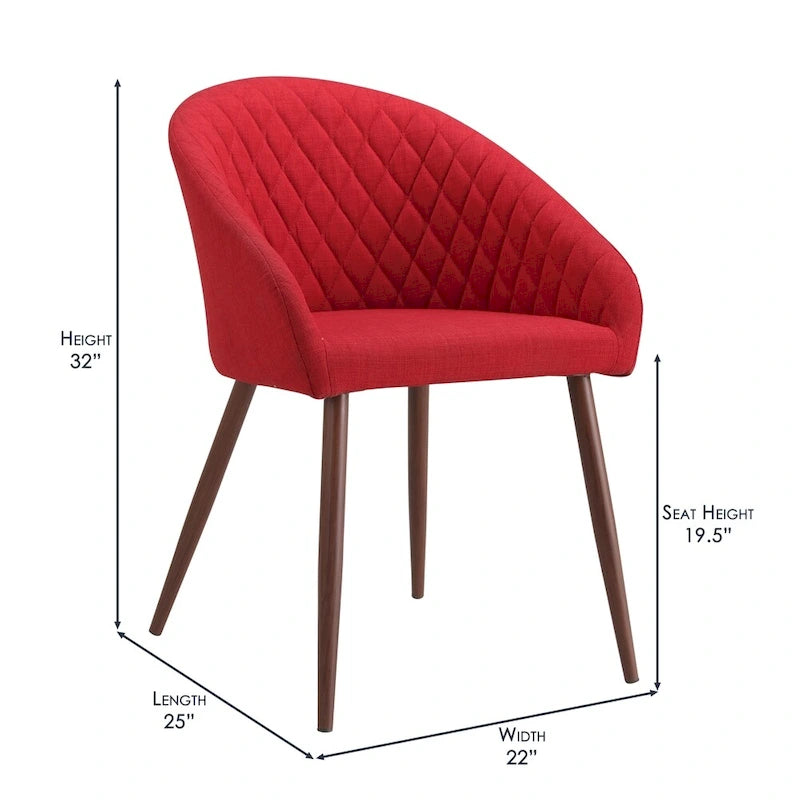Ensemble de 2 chaises de salle à manger rembourrées