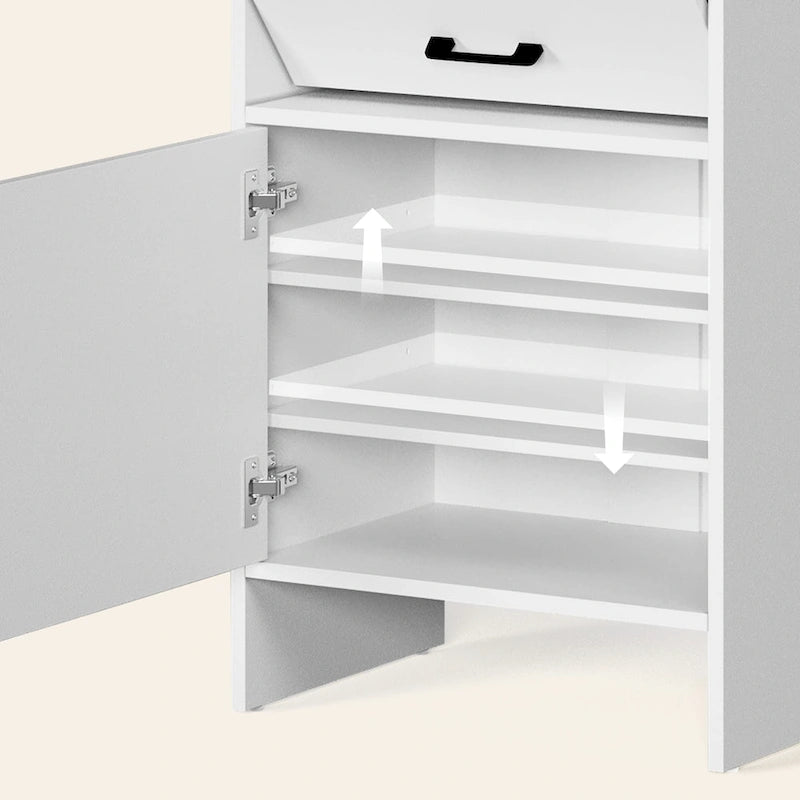 Meuble d'entrée 44,5 de large avec banc et rangement à chaussures