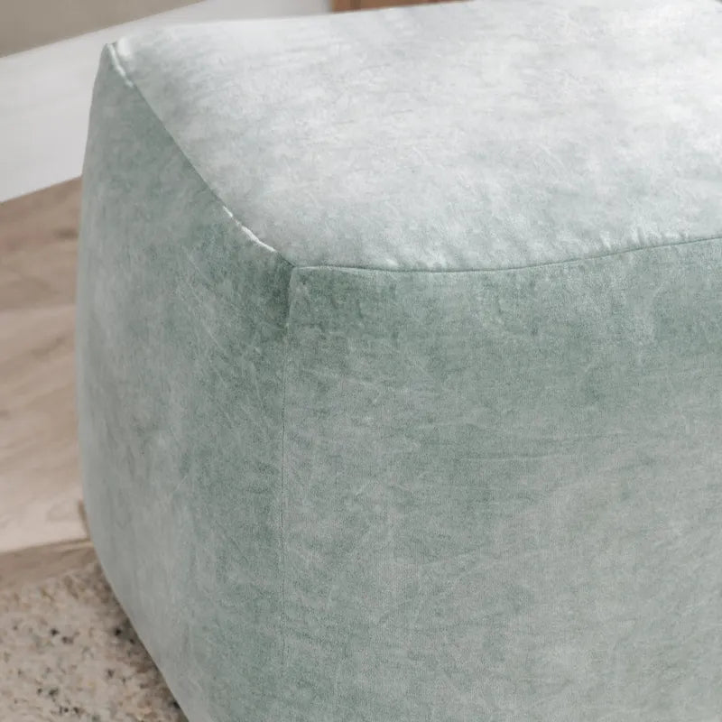 Pouf en velours de 45 cm | Ottoman et repose-pieds