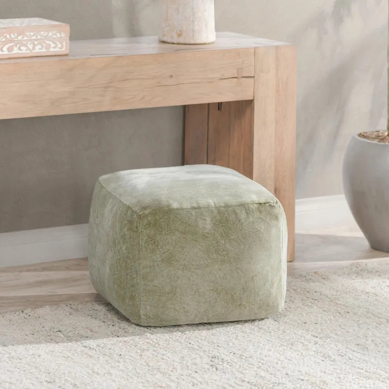 Pouf en velours de 45 cm | Ottoman et repose-pieds