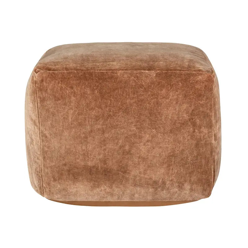 Pouf en velours de 45 cm | Ottoman et repose-pieds