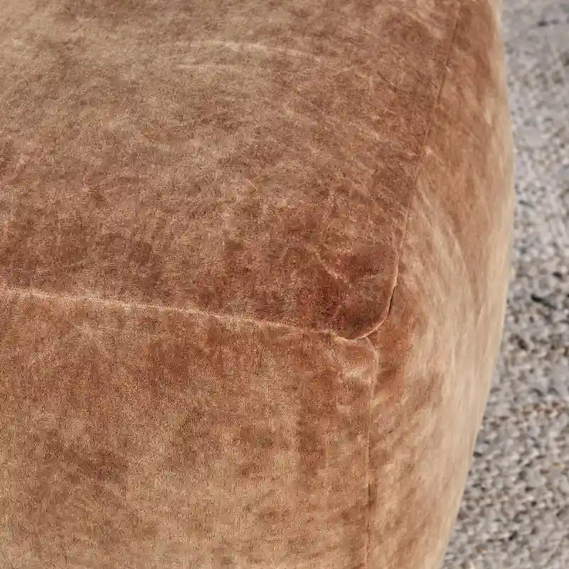 Pouf en velours de 45 cm | Ottoman et repose-pieds