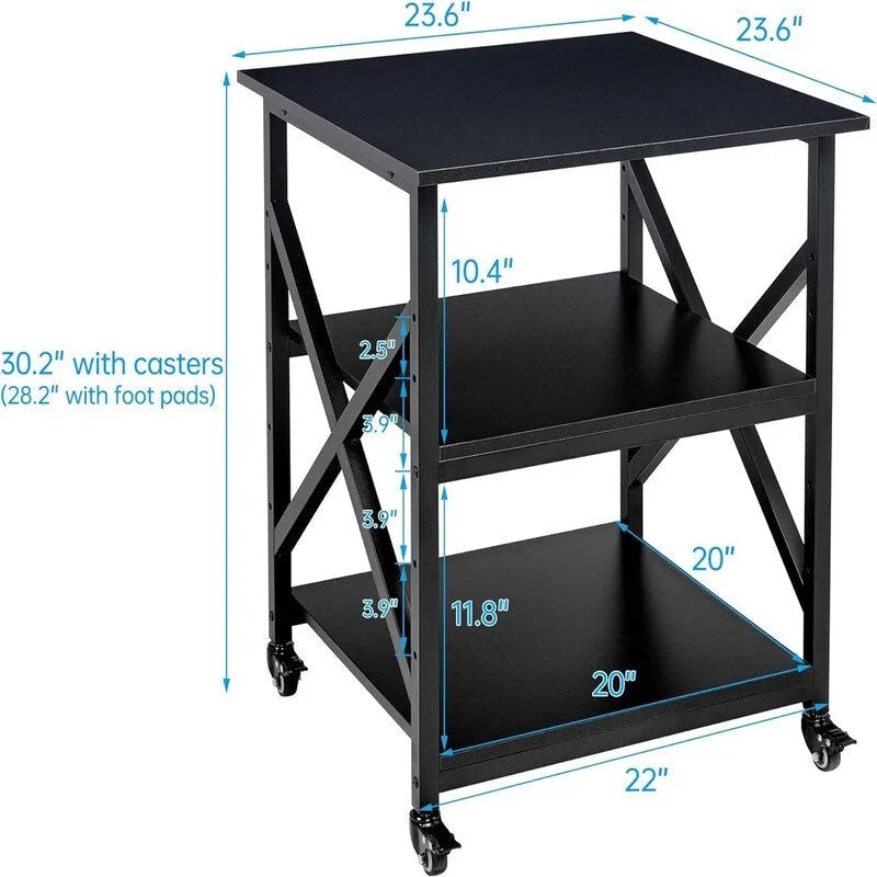 Meuble d'imprimante grand format de 23,6 pouces